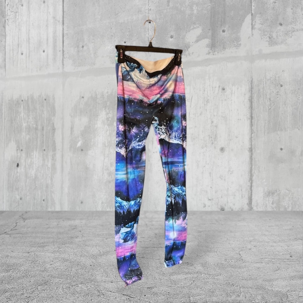 Colorful Galaxy Print Leggings